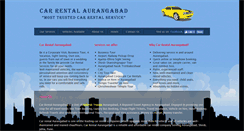 Desktop Screenshot of carrentalaurangabad.com