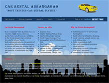 Tablet Screenshot of carrentalaurangabad.com